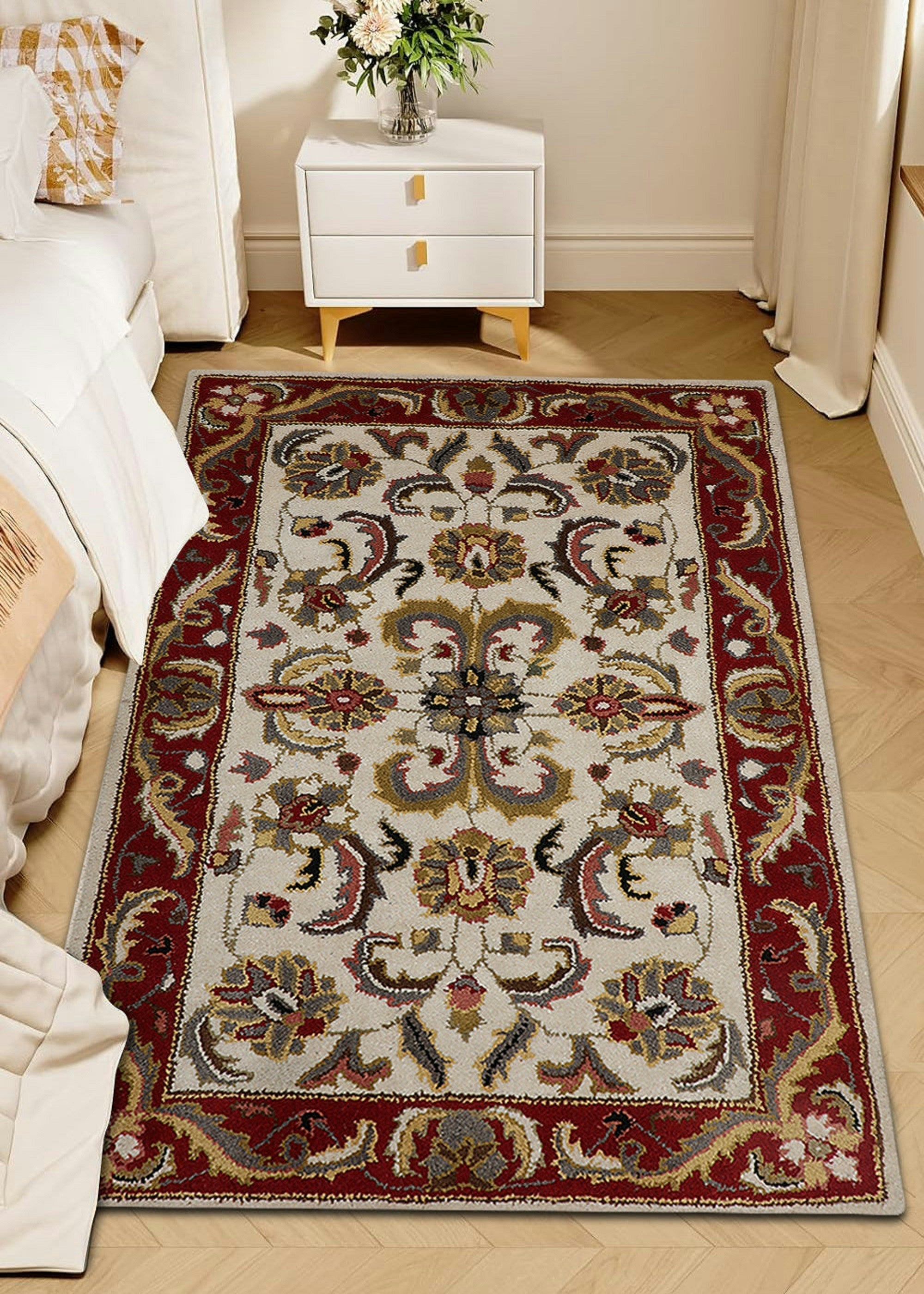 Decorating Your Bedroom with Soft Floral Area Rugs