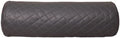 Neck Roll Pillow Cushion Cover, 24x5 Inch Full Moon Round Bolster Pillow Case, Cylinder Soft Lambskin Leather Pillowcase for Head, Spine & Neck Support During Sleep - Quilted Charcoal Grey Pack of 1