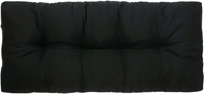 FUNHOME Outdoor Bench Cushion 48 x18 inch with Non-Slip Grips,Water Resistant Porch Swing Cushion,Bench Pillow Pads,Tufted Cushions for Patio Garden Furniture,48" Seat Cushions(Black)