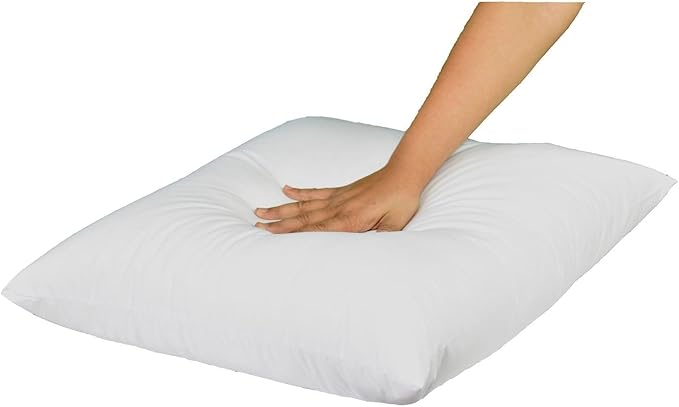 MoonRest® 12x12 Inch Synthetic Down Alternative Square Pillow Insert Form Stuffer for Sofa Shams, Decorative Throw Pillow, Fits 11x11 Pillow Cover - Hypoallergenic 12“X 12”