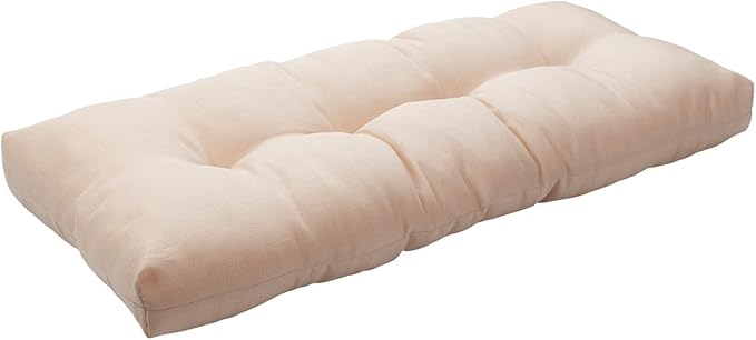FUNHOME Outdoor Bench Cushion 42 x18 inch with Non-Slip Grips,Water Resistant Porch Swing Cushion,Bench Pillow Pads,Tufted Cushions for Patio Garden Furniture,42" Seat Cushions(Antique Beige)
