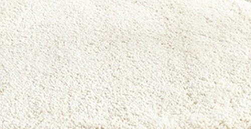 SAFAVIEH Milan Shag Collection Area Rug - 3' Round, Ivory, Solid Design, Non-Shedding & Easy Care, 2-inch Thick Ideal for High Traffic Areas in Living Room, Bedroom (SG180-1212)