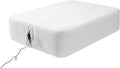 Fitted Sheet for Queen Air Mattress, with 18-24 Inch Extra Deep Pocket, Soft Breathable Bed Sheet Bottom Mattress Cover for Inflatable Air Bed, White