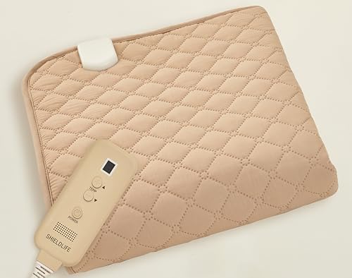 99% EMF Blocking Heated Mattress Pad Twin/Single Size. 8 Heat Settings with Auto Shut Off. by Shield Life TheraMat Lite.