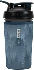 Sok It BotlSok Protein Blender Shaker Bottle Sleeve Insulated Neoprene Cover (Foggy Woods, Fits 24oz Blender)