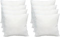 Luxury Throw Pillow Inserts, Pack of 8, 16 x 16 inches Hypoallergenic Ultra Soft White Polyester Microfiber Durable Couch Cushion Fillers