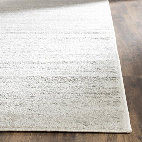 SAFAVIEH Area Rug 11x15 - Adirondack Collection - Large - Ivory & Silver, Modern Ombre Design, Non Shedding & Easy to Clean, Ideal for Living Room, Bedroom, Office, Dining Space (ADR113B)