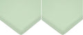 American Baby Company 15" x 33" Fitted Bassinet Sheet, 100% Natural Cotton Jersey Knit, Green, Soft Breathable, for Boys and Girls (Pack of 2)