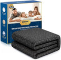 Premium 100% Waterproof Twin XL Mattress Protector, Breathable Cooling 3D Air Fabric Mattress Cover, Soft Hypoallergenic Noiseless Bed Cover Machine Washable Vinyl Free, 8-21'' Deep Pocket (Black)