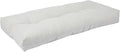 FUNHOME Outdoor Bench Cushion 45 x18 inch with Non-Slip Grips,Water Resistant Porch Swing Cushion,Bench Pillow Pads,Tufted Cushions for Patio Garden Furniture,45" Seat Cushions(White Gray)