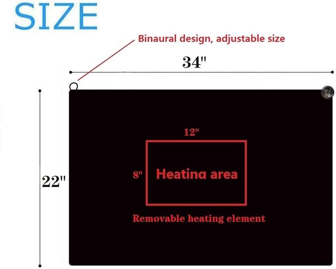 USB Heated Blanket/Shawl/Throws, 35"X23" Flannel Heating Cushion Pad Blanket for All Occasions Including Outdoor - 3 Heat Settings and 3-Hour Auto-Off (Gray)