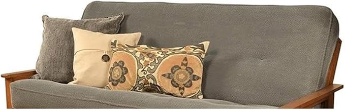 BOWERY HILL Full Fabric Futon in Marmont Thunder Blue-Frame Not Included