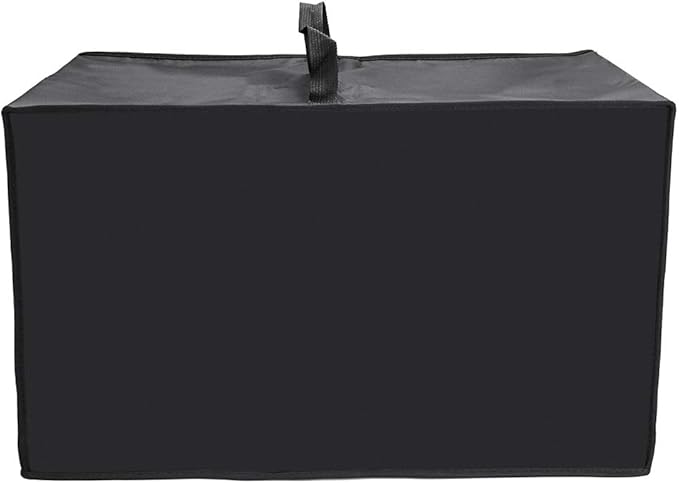 OwnMy Heat-Resistant Dust-Proof Microwave Oven Grill Cover Protector - Waterproof Nylon Fabric Microwave Oven Dust Cover Case Protections for Toaster Oven (Black)