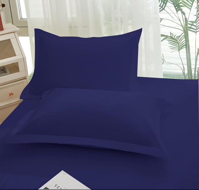 Queen Sheet Sets Air Mattress Sheets - 16 to 24 inch (Navy Blue, Queen)