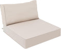 AAAAAcessories Outdoor Deep Seat Cushions, Waterproof, Fade-Resistant Patio Furniture Replacement Cushions, 23.5" x 25.5" x 5" + 23.5" x 13.5", Khaki Beige