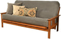 BOWERY HILL Full Fabric Futon in Marmont Thunder Blue-Frame Not Included