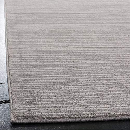 SAFAVIEH Vision Collection Runner Rug - 2'2" x 12', Silver, Modern Ombre Design, Non-Shedding & Easy to Clean, Ideal for Foyer, Hallway, Bedroom (VSN606G)