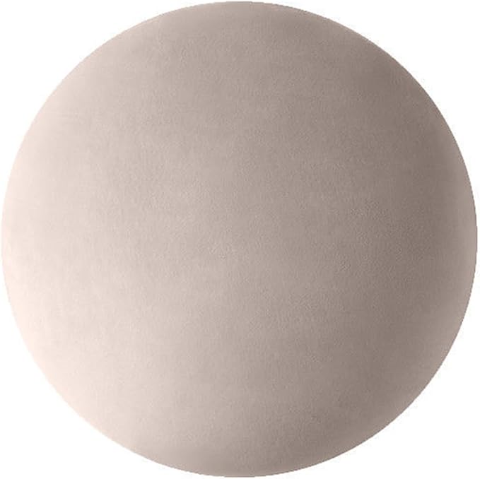 MOJUN Round Throw Pillow, 15.7" Soft Solid Color Home Decorative Round Pillows Sofa Chair Cushion Floor Pillows for Couch Car Living Room Bed, Light Coffee