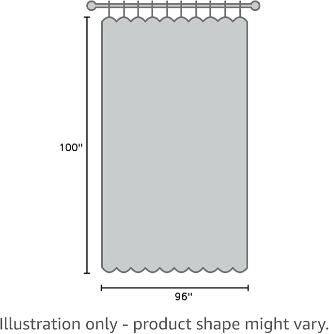 PrinceDeco 100% Blackout Curtains for Living Room Sliding Door Curtains Blackout Curtains 96 Inches Long Patio Curtains for Sliding Door Curtain,W100 X L96 Inch, Light Grey
