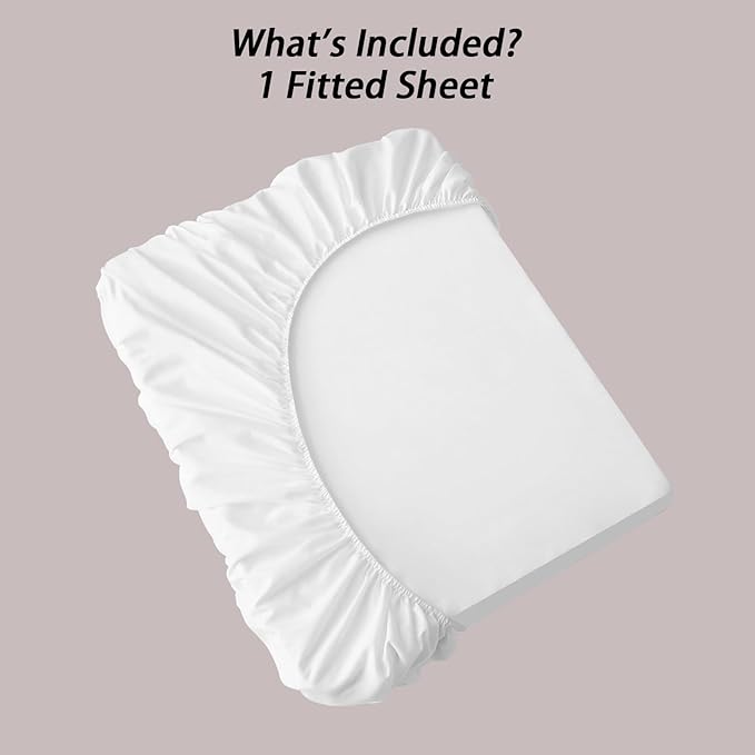Twin Fitted Sheet for Air Mattress,with 24 Inch Extra Deep Pockets,Ultra Soft Durable Breathable Bed Sheets Cover for Inflatable Air Bed,with Pump Opening,Inflate at Any Time-White