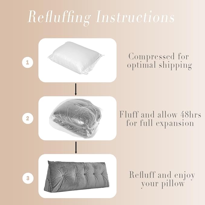 Triangular Wedge Headboard Pillows Twin Dorm Headboard Pillow Long Backrest Positioning Support for Sleeping Back Pillow for Bed Sitting Up Wedge Pillow Reading Bed Lumbar Pillow