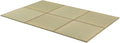 FULI Japanese Square Tatami Rug, Lightweight Igusa Mat (Japanese Rush Grass), Made in Japan (Natural, 6 Pieces)