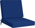 idee-home Outdoor Cushions for Patio Furniture, Outdoor Seat Cushion, Waterproof Couch Hampton Bay Deep Seat Replacement Chair Cushions for Garden Lawn Backyard Deck, 24 x 26 Navy Bue