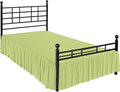 Ruffle Bed Skirt with Split Corners, Microfiber Dust Ruffled for a Perfectly Tailored Bedding Ensemble, Wrinkle and Fade Free, Easy Fit, King Size 16 Inch Drop, Sage