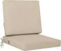 idee-home Outdoor Cushions for Patio Furniture, Outdoor Seat Cushion, Waterproof Couch Hampton Bay Deep Seat Replacement Chair Cushions for Garden Lawn Backyard Deck, 24 x 24 Beige