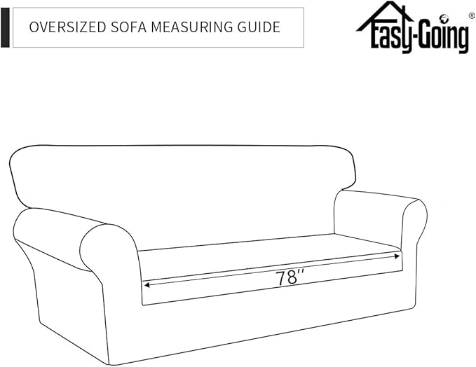 Easy-Going Sofa Slipcover Oversized Sofa Cover Waterproof Couch Cover Furniture Protector Cover Pets Covers Washable Non-Slip Fabric Pets Kids Children Dog Cat (Oversized Sofa, Dark Gray)