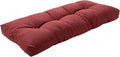 FUNHOME Outdoor Bench Cushion 45 x18 inch with Non-Slip Grips,Water Resistant Porch Swing Cushion,Bench Pillow Pads,Tufted Cushions for Patio Garden Furniture,45" Seat Cushions(Dark Red)