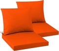 Outdoor Seat Cushion Set 19 x 19 In, Water-Resistant & Fade-Resistan, Patio Furniture Cushions with Removable Cover Deep Seat & Back Cushion with Handle and Adjustable Straps for Chair Sofa,2PC