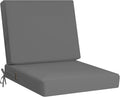 idee-home Outdoor Cushions for Patio Furniture, Outdoor Seat Cushion, Waterproof Couch Hampton Bay Deep Seat Replacement Chair Cushions for Garden Lawn Backyard Deck, 24 x 26 Dark Grey