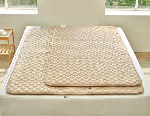 99% EMF Blocking Heated Mattress Pad Full/Double Size. 8 Heat Settings with Auto Shut Off. by Shield Life TheraMat Lite.
