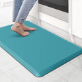 KitchenClouds Cushioned Anti Fatigue Rug 17.3"x28" Waterproof Non Slip Standing Desk Mats Comfort Floor Mats for Kitchen, House Sink Office (Green)