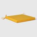 WestinTrends Solace Outdoor Patio Kitchen Dining Chair Square Seat Cushions Set of 4, 20 x 18, Yellow