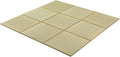 FULI Japanese Square Tatami Rug, Lightweight Igusa Mat (Japanese Rush Grass), Made in Japan (Natural, 9 Pieces)