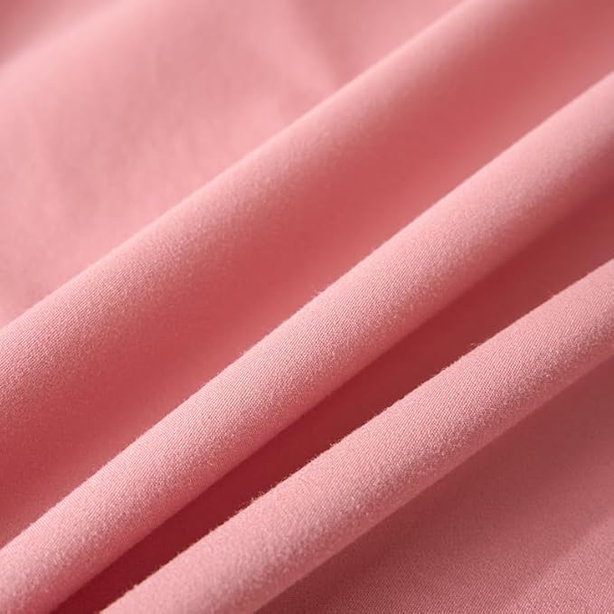 WenBags Lightweight Waterproof Flat Sheet 70 * 90 Inches Queen Size-Mattress Protector for Bed & Couch, Pet Hair Resistant Cover Ideal for Dogs & Cats, Perfect for Hotels & Hospitals (Pink)