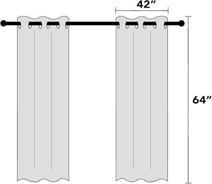 PrinceDeco Thick Linen Blend Curtains 100% Blackout Curtains 64 inch Long 2 Panels Set for Bedroom Nursery Living Room Full Blackout Window Draperies with White Liners 42" Wide,64" Length,Washed Spice