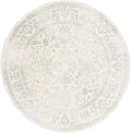 SAFAVIEH Adirondack Collection Area Rug - 3' Round, Ivory & Sage, Distressed Vintage Floral Design, Non-Shedding & Easy to Clean, Ideal for Living Room, Bedroom, Dining Space (ADR109V)