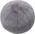 MOJUN Round Plush Ball Throw Pillow, 11" Grey Ball Pillow Decorative Throw Pillow Floor Pillow Cushion, Sphere Pillow for Chair Couch Sofa Bedroom Gift