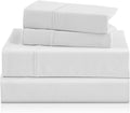 Twin Sheet Set - 3 Piece Super Soft Breathable Bed Sheet & Pillowcase Set, 16" Deep Pocket Hotel Luxury Wrinkle Free Easy Care Bedding Sheets, White
