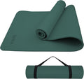HAHE Yoga Mat Thick (8MM,1/3"), Eco-Friendly POE Non Slip Yoga Mat, High Rebound & Shock Absorption, Anti-Tear & Sweat-Resistant for Yoga, Fitness, Home, Workouts, Large Pilates Mats 72"x24" with Carrying Strap