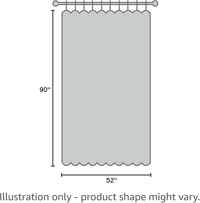 XWZO Grey Sheer Curtains 90 Inches Long for Bedroom, Faux Linen Light Filtering Voile Textured Grommet Window Curtains for Living Room/Office/Kids Room with Tiebacks, W52 x L90, Set of 2 Panels,Adult
