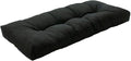 FUNHOME Outdoor Bench Cushion 45 x18 inch with Non-Slip Grips,Water Resistant Porch Swing Cushion,Bench Pillow Pads,Tufted Cushions for Patio Garden Furniture,45" Seat Cushions(Black)