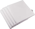Thmyo 4-Pack 100% Cotton Comfortable Solid Decorative Throw Pillow Case, Square Cushion Cover Pillowcase Sublimation Blank Pillow Covers DIY Throw Pillowcase(18x18 inch/ 45x45cm,Light Silver Grey)