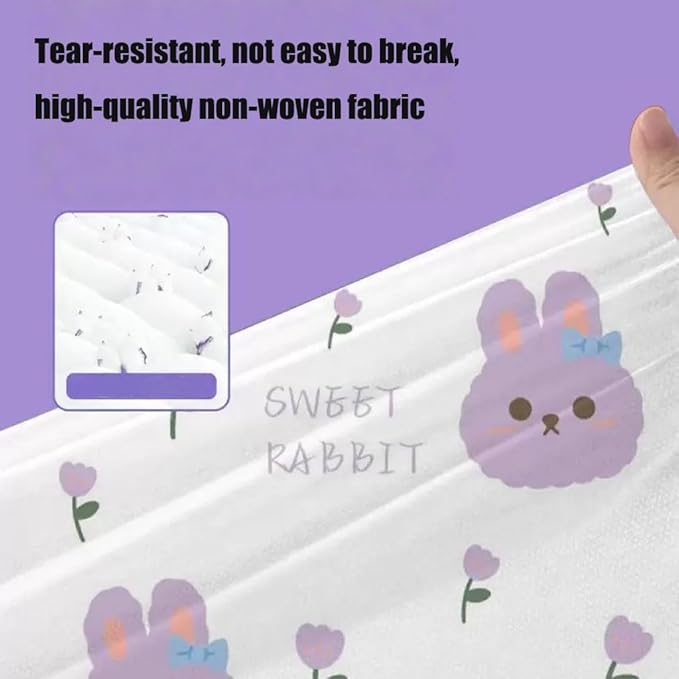 E I F E R Disposable Bed Sheets Fitted Sheet, Disposable Travel Sheets for Travel with Quilt Cover and Pillowcase, Disposable Bedding Travel Bedding Disposable Sheets for Hotel Hospital 4 PCS