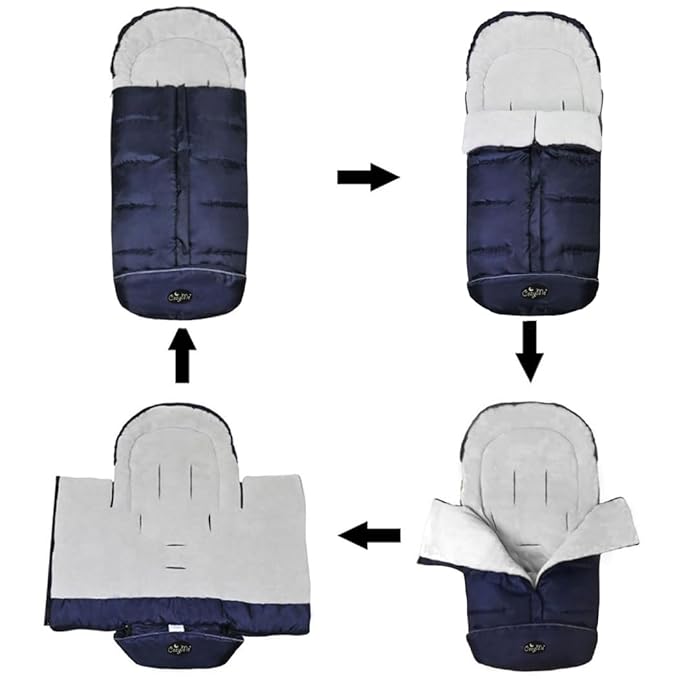 CozyMe Stroller Footmuff, Insulated Stroller Blanket Evelution for Winter Baby, Universal Waterproof Winter Bunting Bag, Cozy Universal Travel Gear Stroller Sleeping Bag Fit for 6M-4T