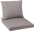 Outdoor Seat Cushion Set 19 x 19 In, Water-Resistant & Fade-Resistan, Patio Furniture Cushions with Removable Cover Deep Seat & Back Cushion with Handle and Adjustable Straps for Chair Sofa,1PC
