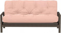 Royal Sleep Products by The Futon Factory 6 inch Foam Futon Mattress - Solid Blush Pink Cover - Queen Size - CertiPUR Certified Foams - Made in USA - Replacement Mattress - (Frame not Included)